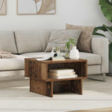 vidaXL Salontafel Wit 80 x 46 x 35 cm Bewerkt hout