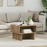 vidaXL Salontafel Wit 80 x 46 x 35 cm Bewerkt hout