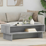 vidaXL Salontafel Wit 80 x 46 x 35 cm Bewerkt hout