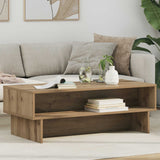 vidaXL Salontafel Wit 80 x 46 x 35 cm Bewerkt hout