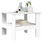 vidaXL Salontafel Wit 57 x 55 x 45 cm Bewerkt hout