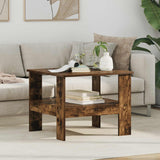 vidaXL Salontafel Wit 57 x 55 x 45 cm Bewerkt hout