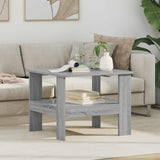 vidaXL Salontafel Wit 57 x 55 x 45 cm Bewerkt hout
