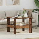 vidaXL Salontafel Wit 57 x 55 x 45 cm Bewerkt hout