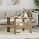 vidaXL Salontafel Wit 57 x 55 x 45 cm Bewerkt hout