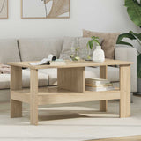 vidaXL Salontafel Wit 57 x 55 x 45 cm Bewerkt hout