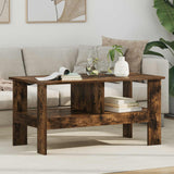 vidaXL Salontafel Wit 57 x 55 x 45 cm Bewerkt hout