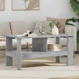 vidaXL Salontafel Wit 57 x 55 x 45 cm Bewerkt hout
