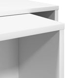vidaXL Koffietafel Set 2 pcs Wit Bewerkt hout