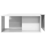 vidaXL Koffietafel Set 2 pcs Wit Bewerkt hout
