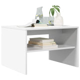 vidaXL Salontafel Wit 60 x 50 x 40 cm Bewerkt hout