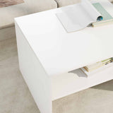 vidaXL Salontafel Wit 60 x 50 x 40 cm Bewerkt hout