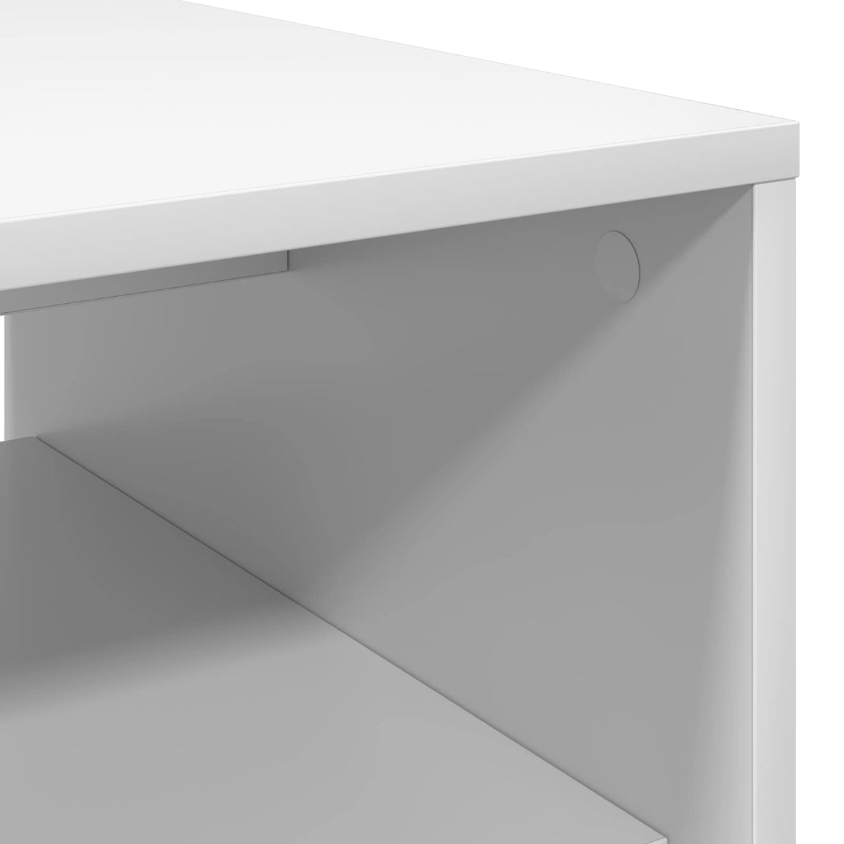 vidaXL Salontafel Wit 60 x 50 x 40 cm Bewerkt hout
