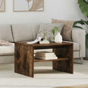 vidaXL Salontafel Wit 60 x 50 x 40 cm Bewerkt hout