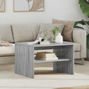 vidaXL Salontafel Wit 60 x 50 x 40 cm Bewerkt hout