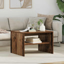 vidaXL Salontafel Wit 60 x 50 x 40 cm Bewerkt hout