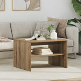 vidaXL Salontafel Wit 60 x 50 x 40 cm Bewerkt hout