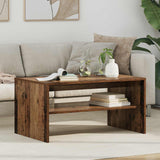 vidaXL Salontafel Wit 60 x 50 x 40 cm Bewerkt hout