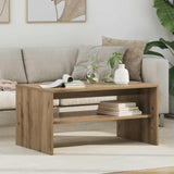 vidaXL Salontafel Wit 60 x 50 x 40 cm Bewerkt hout