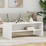 vidaXL Salontafel Wit 60 x 50 x 40 cm Bewerkt hout