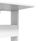 vidaXL Bijzettafel Wit 40 x 35 x 60,5 cm Bewerkt hout