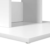 vidaXL Bijzettafel Wit 45 x 40 x 62,5 cm Bewerkt hout