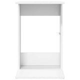 vidaXL Bijzettafel Wit 40 x 38 x 62,5 cm Bewerkt hout