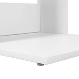 vidaXL Bijzettafel Wit 40 x 38 x 62,5 cm Bewerkt hout