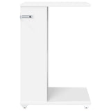 vidaXL Side table with wheel White 40 x 35 x 60 cm Engineered wood