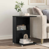 vidaXL Side table with wheel White 40 x 35 x 60 cm Engineered wood