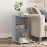 vidaXL Side table with wheel White 40 x 35 x 60 cm Engineered wood