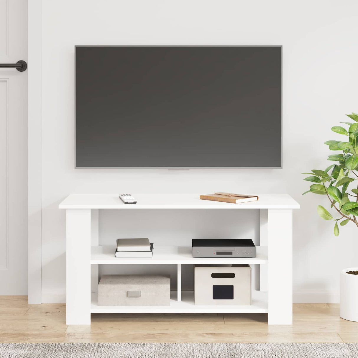 vidaXL TV-stand Wit 100 x 40 x 50 cm