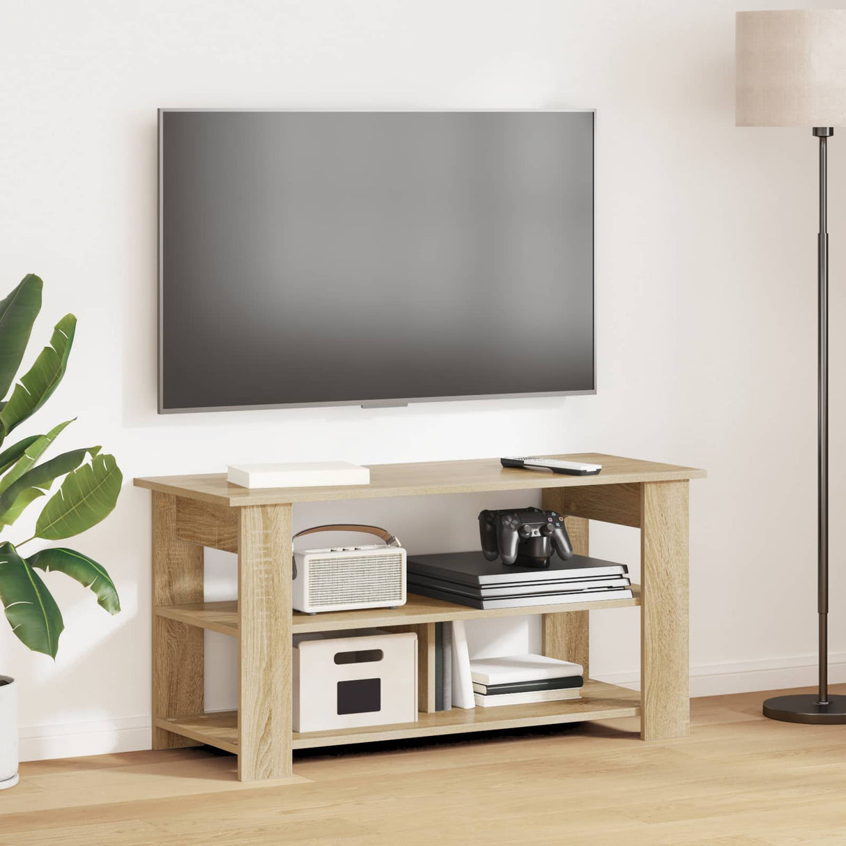 vidaXL TV-stand Wit 100 x 40 x 50 cm