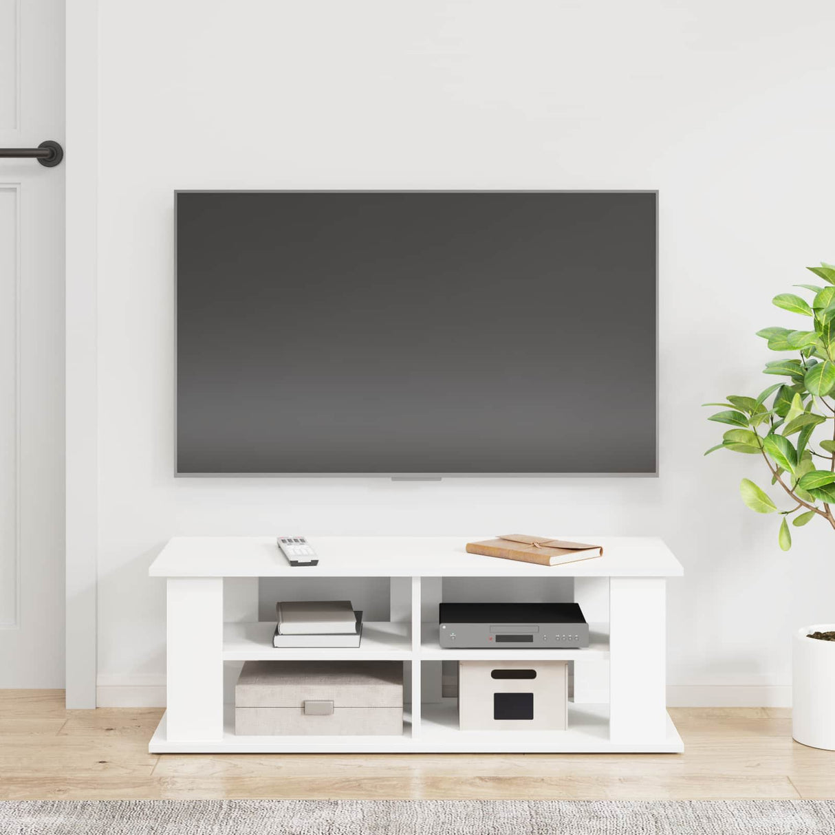 vidaXL TV-stand Zwart Eiken 96 x 35 x 33,5 cm