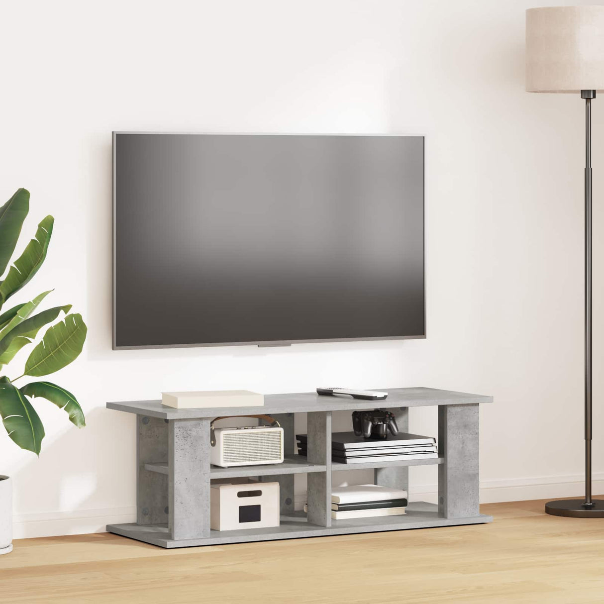 vidaXL TV-stand Zwart Eiken 96 x 35 x 33,5 cm