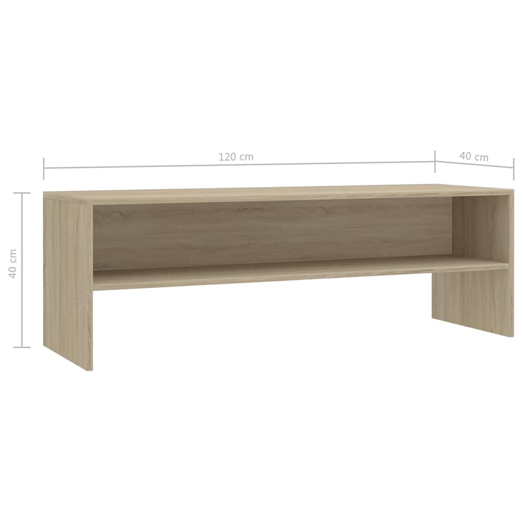 vidaXL Tv-meubel 120x40x40 cm bewerkt hout wit