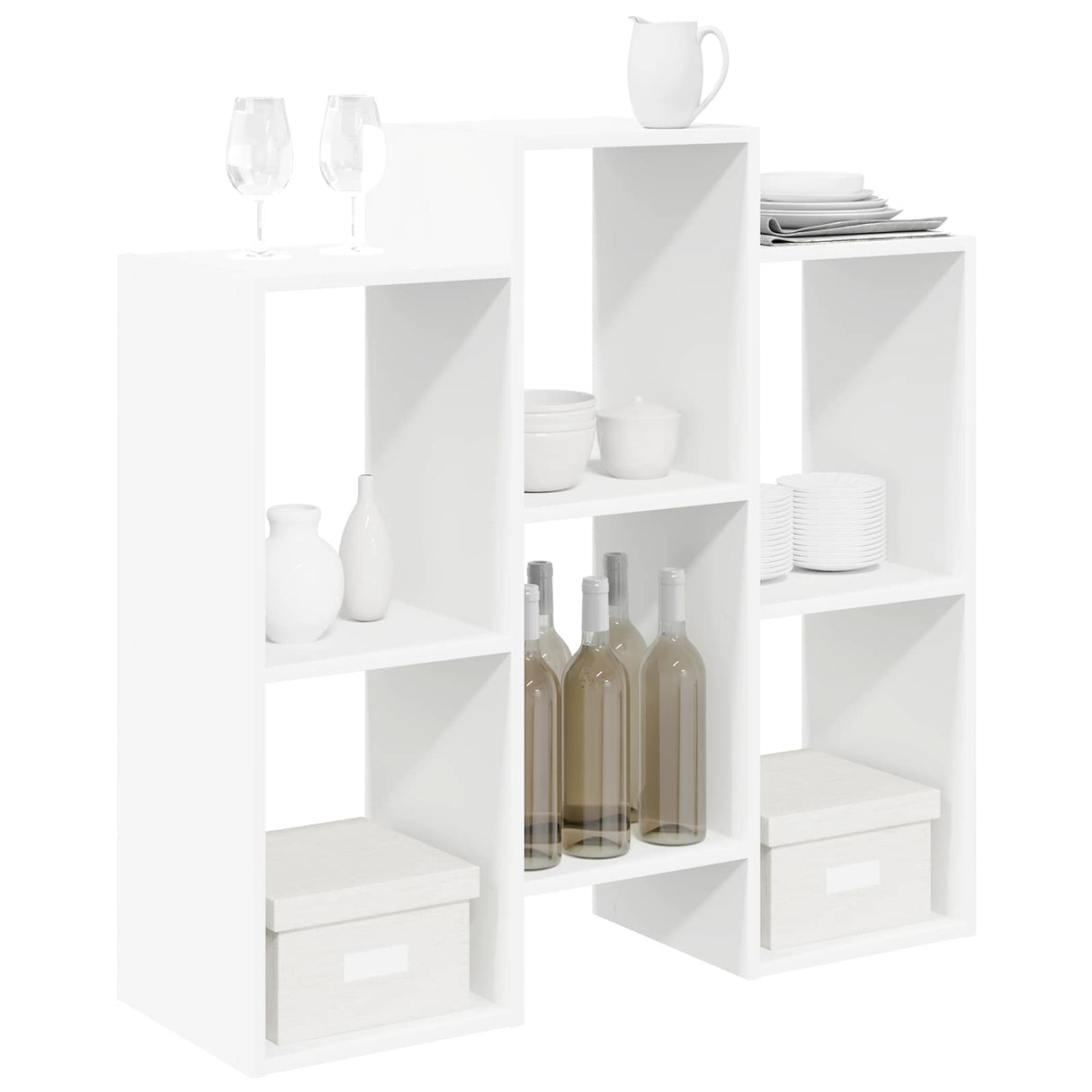 vidaXL Dressoir Wit 90 x 30 x 90 cm