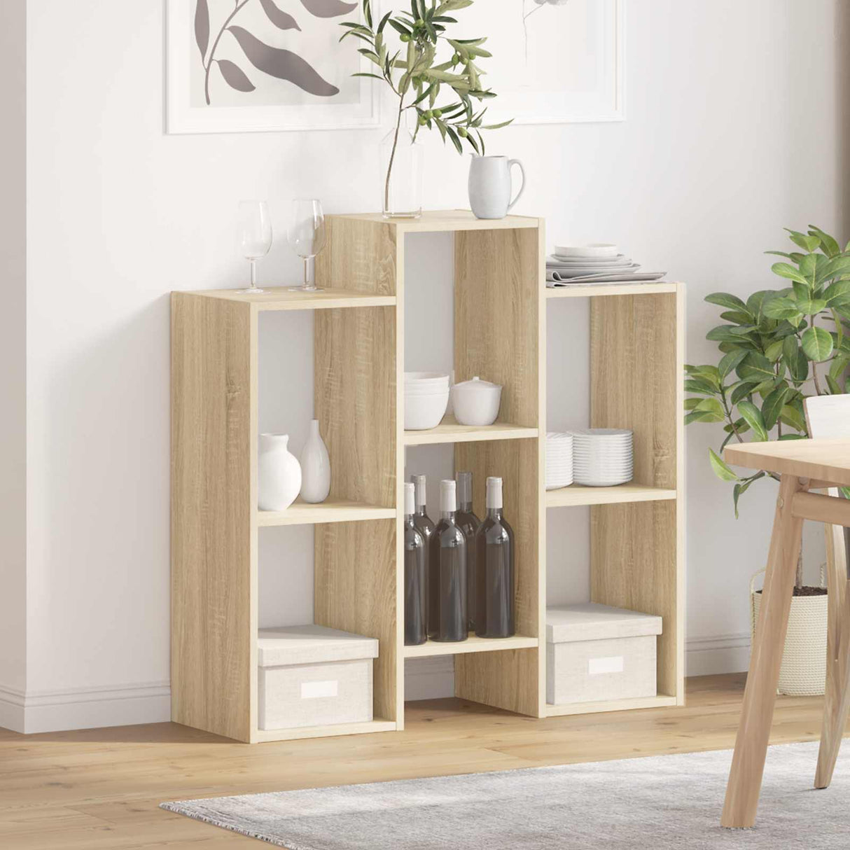 vidaXL Dressoir Wit 90 x 30 x 90 cm