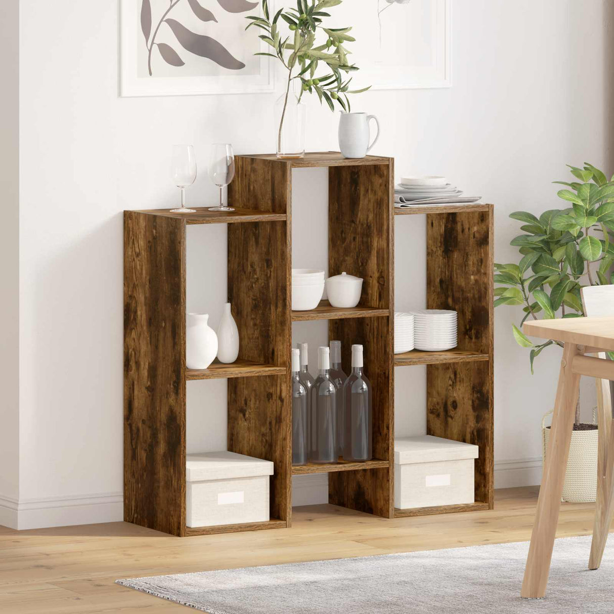 vidaXL Dressoir Wit 90 x 30 x 90 cm