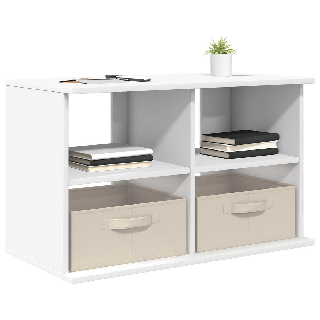 vidaXL TV-stand met lade Wit 79 x 40 x 48 cm
