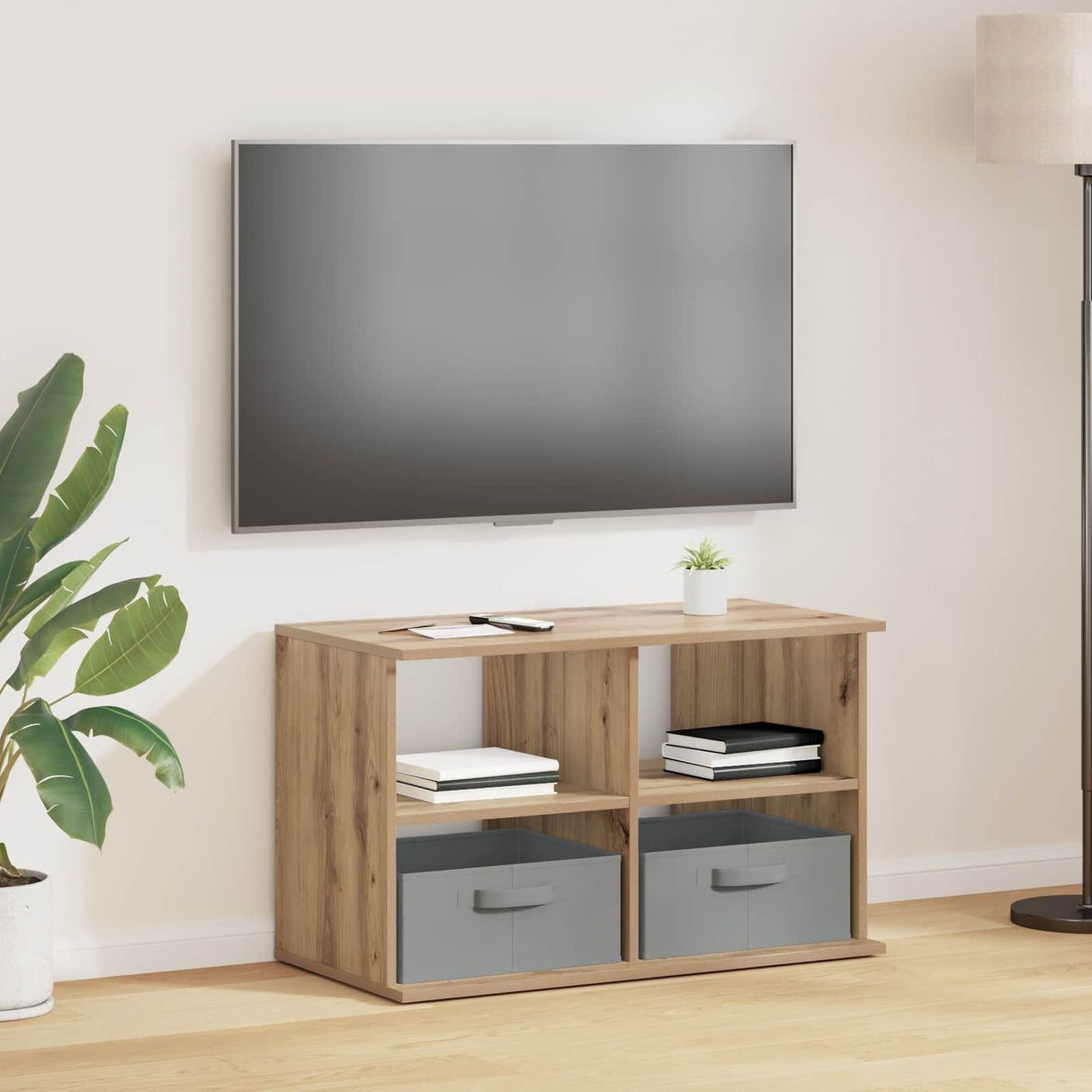 vidaXL TV-stand met lade Wit 79 x 40 x 48 cm