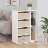 vidaXL Dressoir Wit 60 x 33,5 x 84 cm