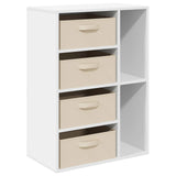 vidaXL Dressoir Wit 60 x 33,5 x 84 cm