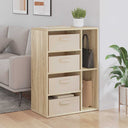 vidaXL Dressoir Wit 60 x 33,5 x 84 cm