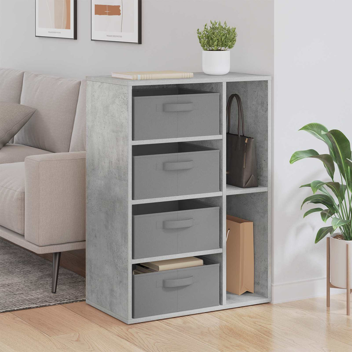 vidaXL Dressoir Wit 60 x 33,5 x 84 cm