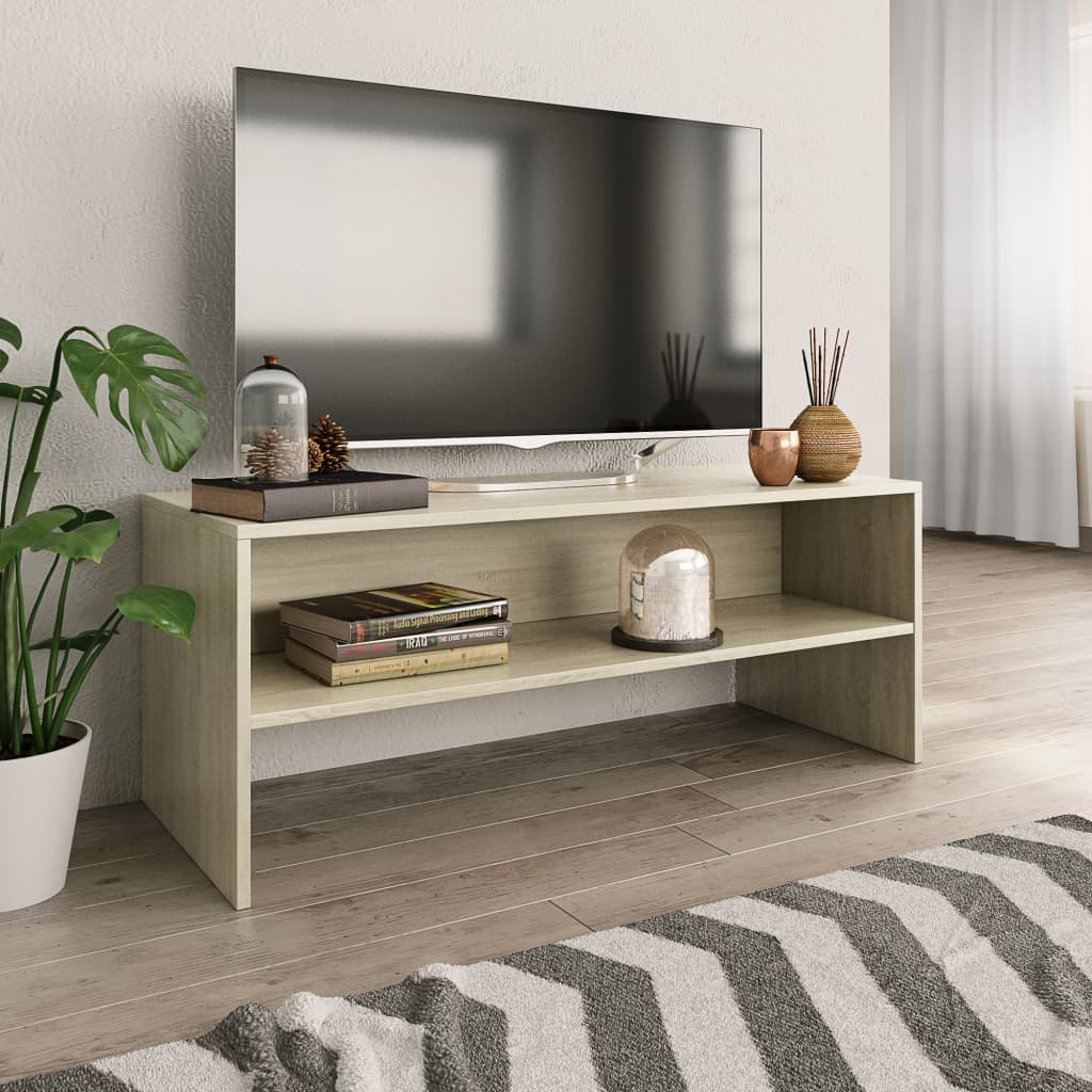 vidaXL Tv-meubel 100x40x40 cm bewerkt hout wit