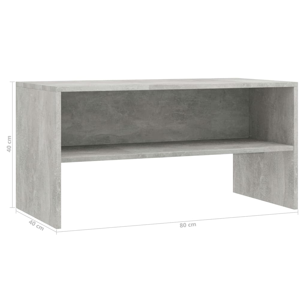 vidaXL Tv-meubel 80x40x40 cm bewerkt hout wit