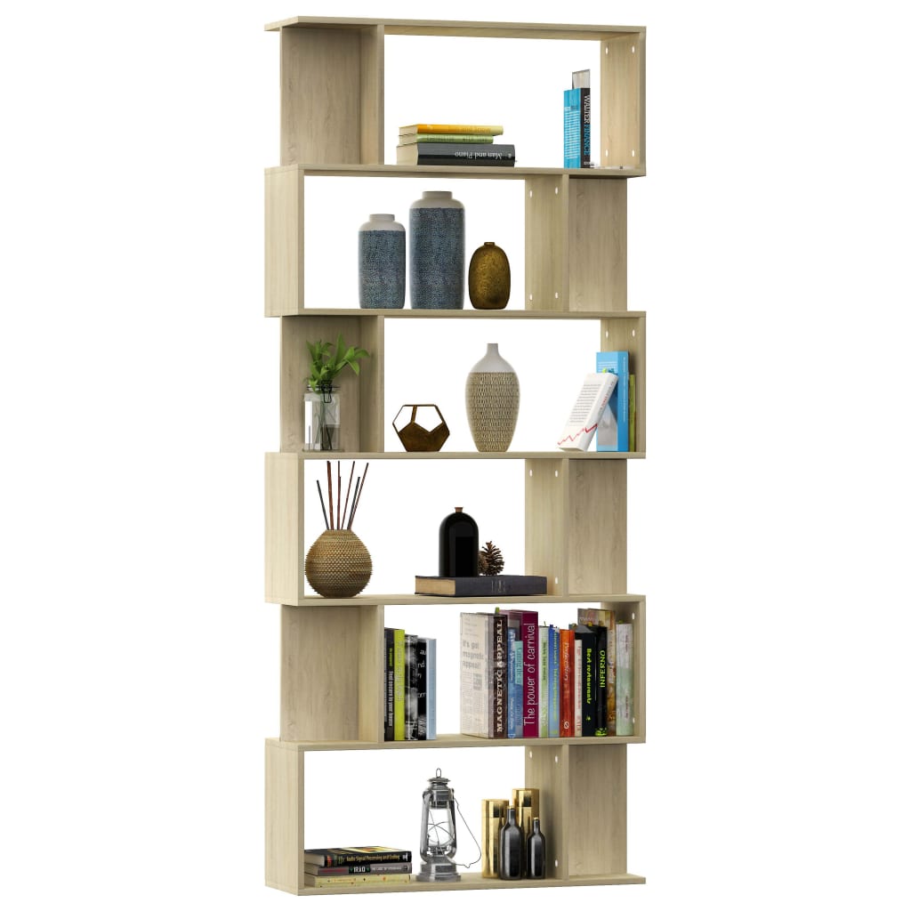 vidaXL Boekenkast / kamerscherm 80x24x192 cm bewerkt hout wit
