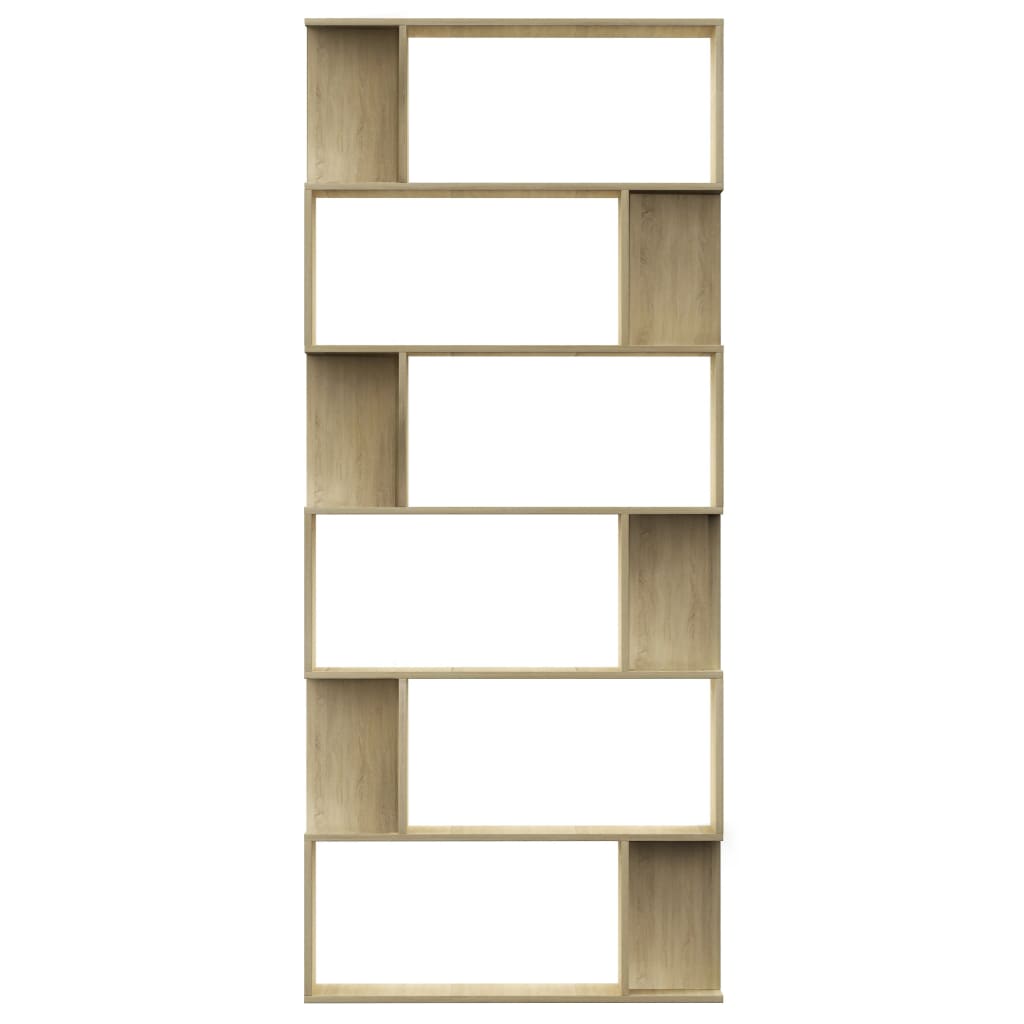 vidaXL Boekenkast / kamerscherm 80x24x192 cm bewerkt hout wit