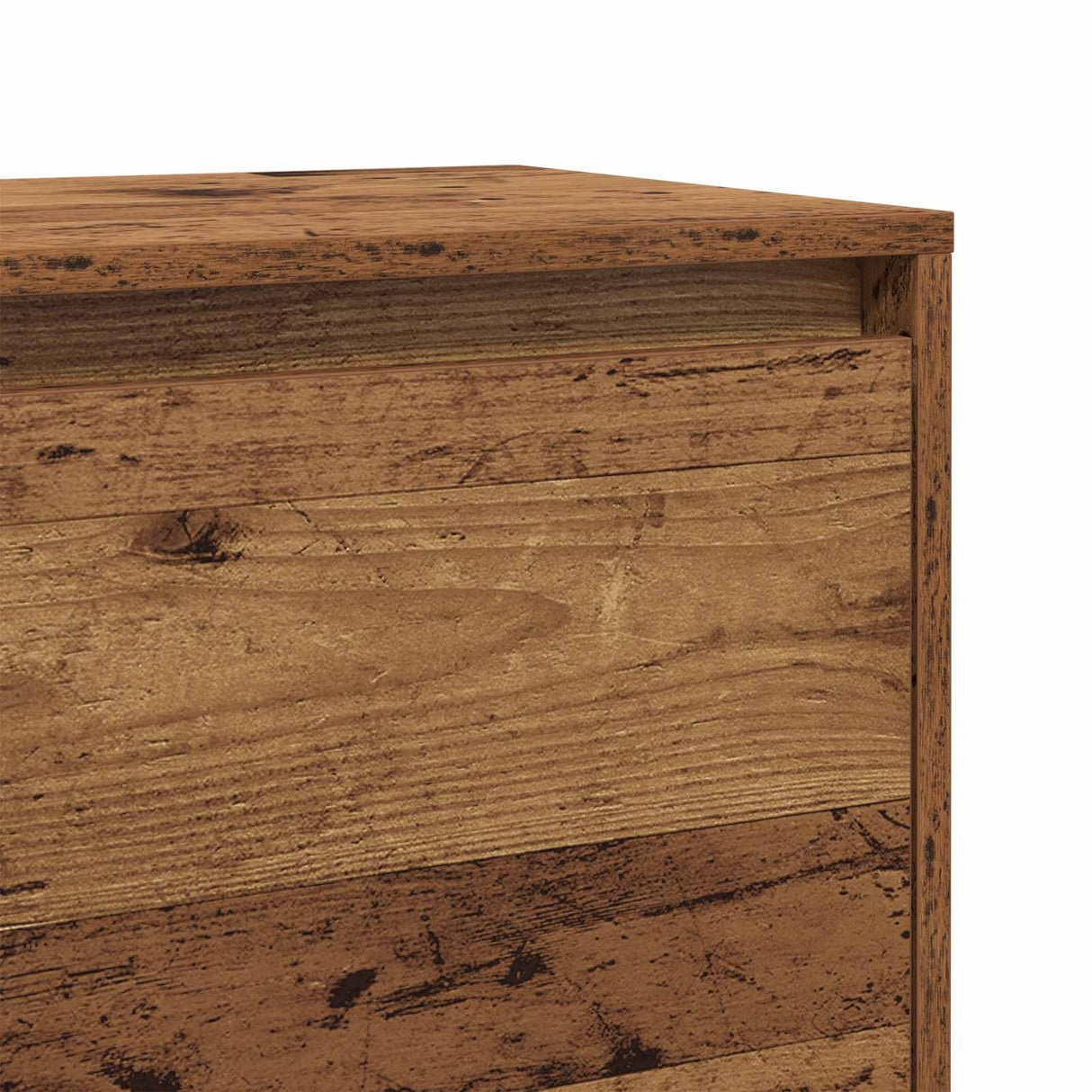 vidaXL Nachtkastje Oudhout 45 x 34 x 44,5 cm Bewerkt hout